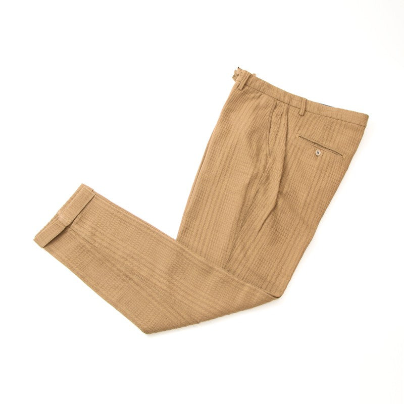 20%OFF リネン素材ストレッチ ベージュ 大きいサイズ メンズ パンツ イタリア製