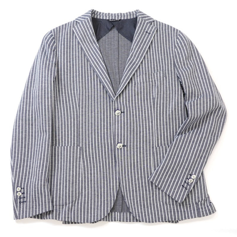 イタリア製 メンズ ジャケット 大きいサイズ ストライプ 54【50%OFFセール】