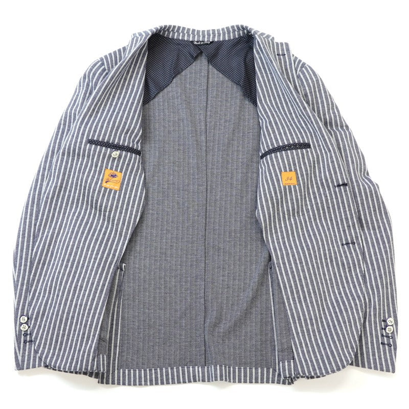 イタリア製 メンズ ジャケット 大きいサイズ ストライプ 54【50%OFFセール】