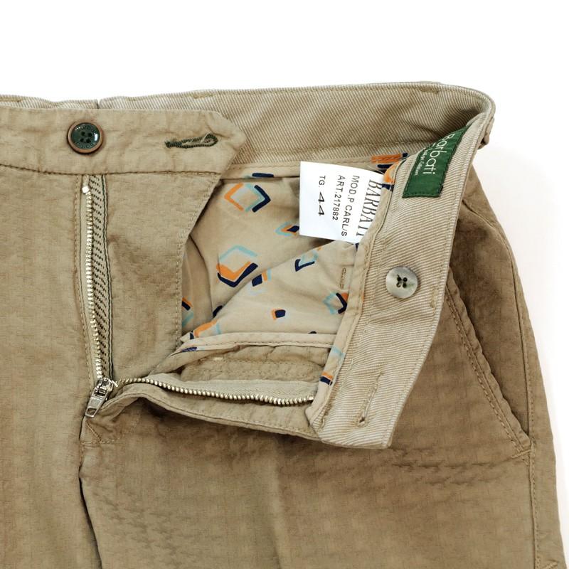 50%OFF メンズ大きいサイズ バルバッティ 千鳥柄 ストレッチ テーパードパンツ