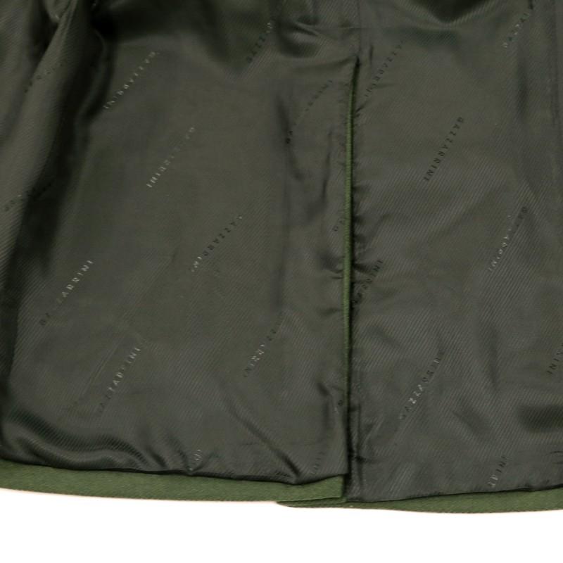 メンズ ダブル コート カーキグリーン XL XXL イタリア製 大きいサイズ