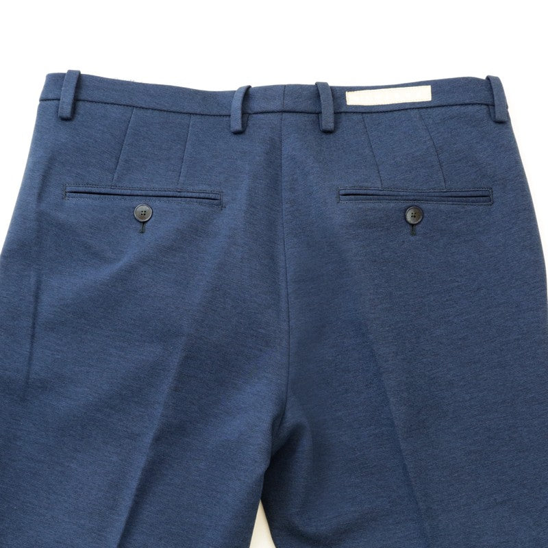 50%OFF メンズ ストレッチ テーパードパンツ ネイビー(紺)春夏 イタリア製