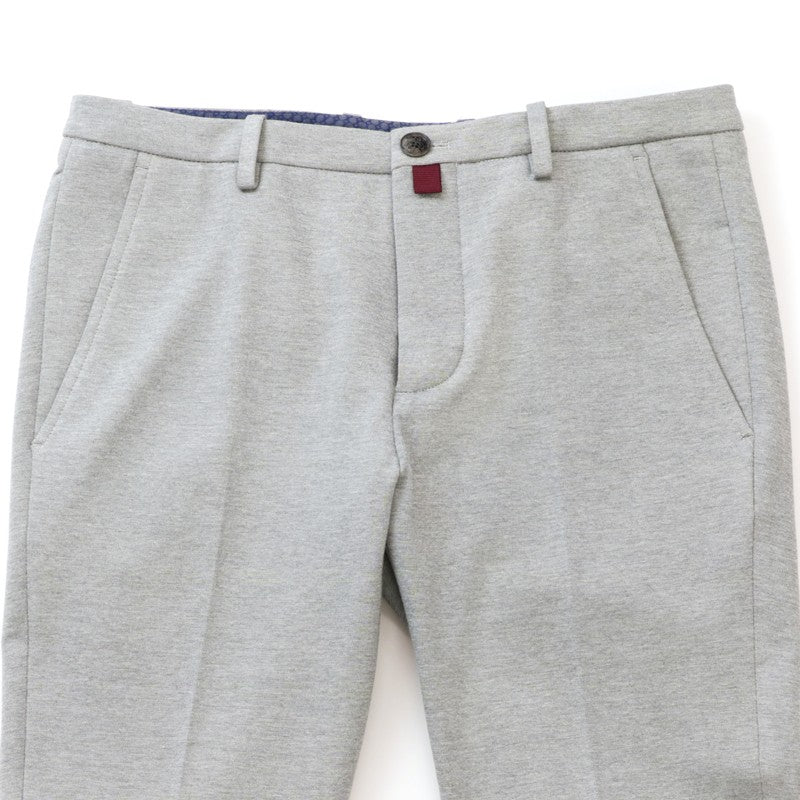 50%OFF オビオスベーシック メンズ ストレッチ テーパードパンツ グレー イタリア製