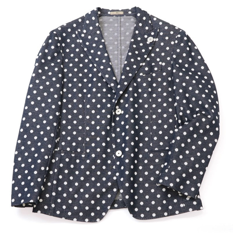 Fladi Men's Large Size 54 Stylish XXL 3L Jacket Spring Summer Polka Dot Made in Italy [30% OFF]