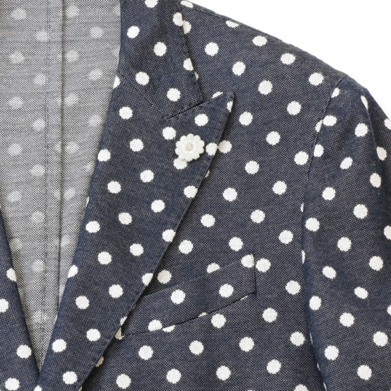 Fladi Men's Large Size 54 Stylish XXL 3L Jacket Spring Summer Polka Dot Made in Italy [30% OFF]