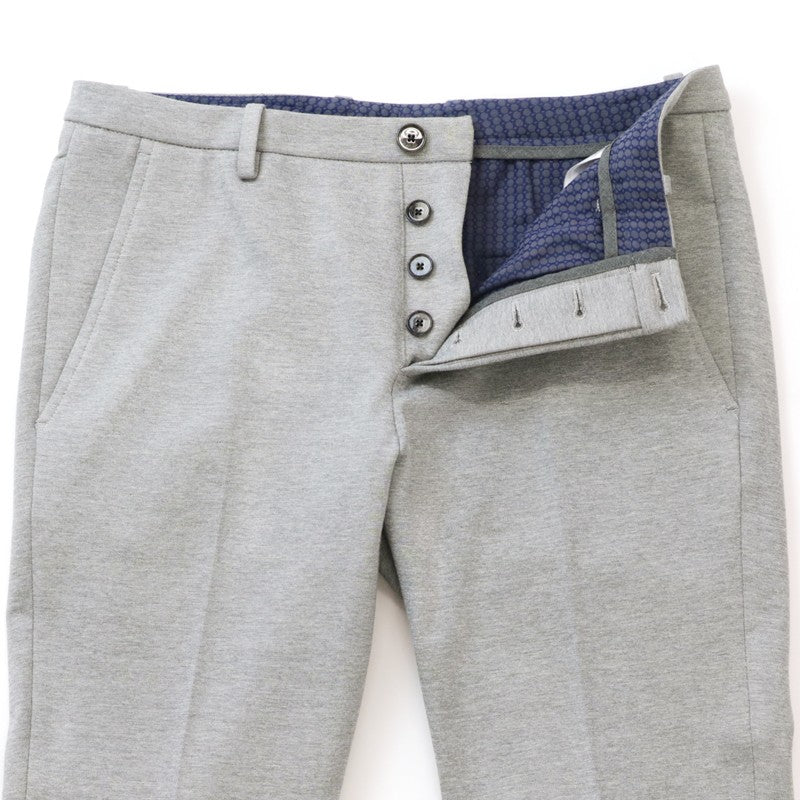 50% OFF Obios Basic Men's Stretch Tapered Pants Gray Made in Italy